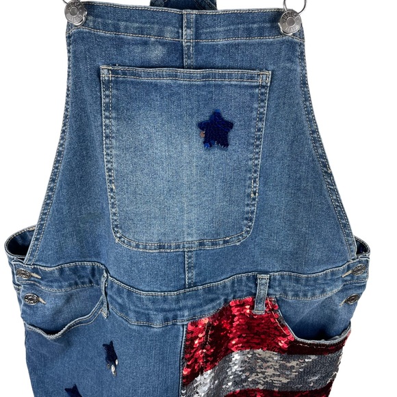Justice Shortalls Stars and Strips in Girls Size 24 W - Picture 4 of 11